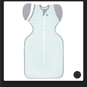 Love to dream transition sleep sack, size large. Mint and grey